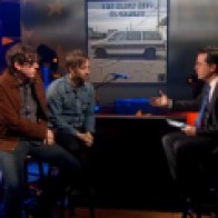 Dan y Patrick visitaron los estudios de 'The Colbert Report' durante la promoción del disco