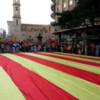 Una manifestación de carácter nacionalista inundó las calles de valencia durante el 9 de octubre